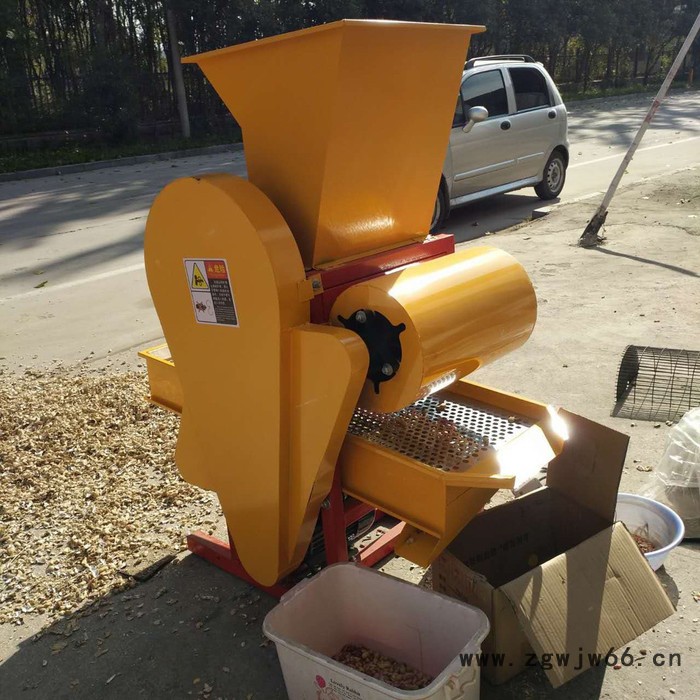 吸塵風機花生脫殼機 自動上料雙滾筒花生剝殼機