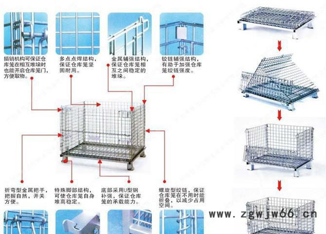 【金屬網箱定做】浙江品牌 倉儲鐵框 周轉籠 鐵籠