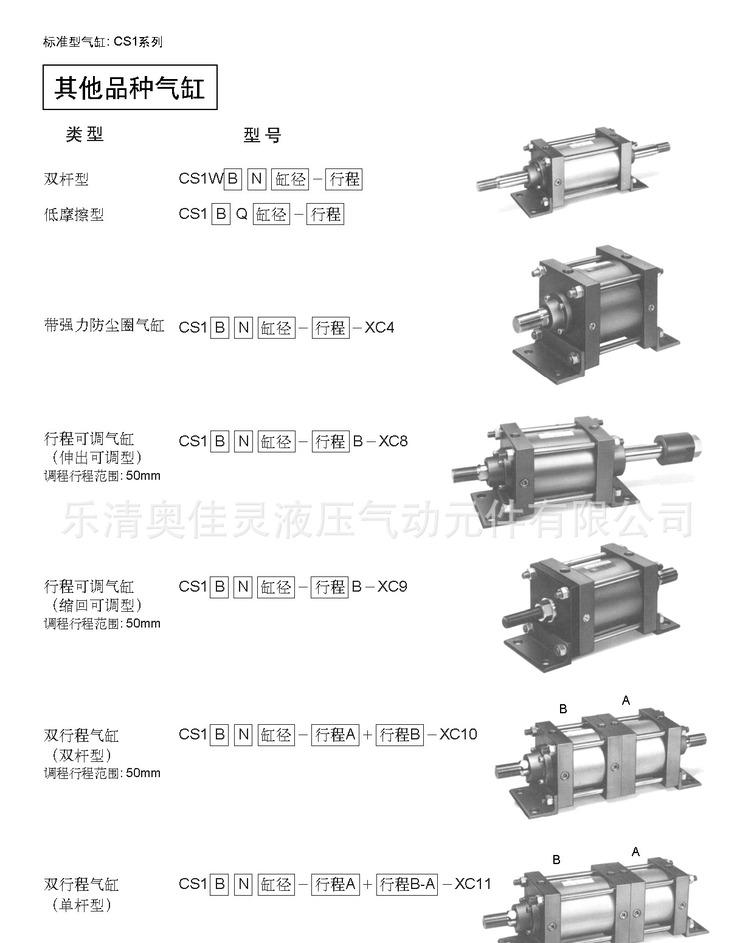 CDS1LF160-300R-A54標準氣缸圖片