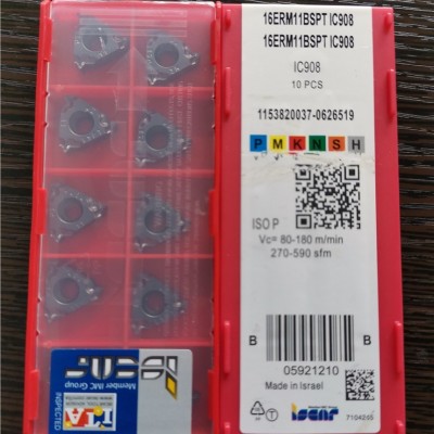 以色列伊斯卡ISCAR數(shù)控刀片 螺紋刀具 16ERM11BSPT IC908刀粒