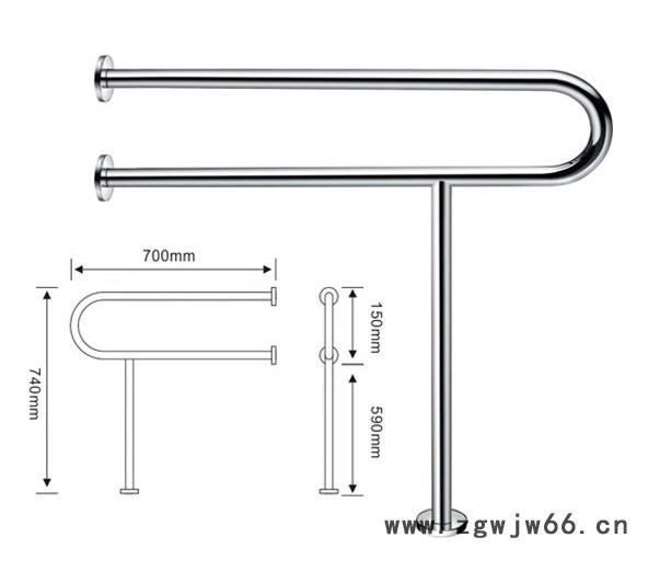 衛浴扶手 不銹鋼304 立柱單U扶手 便于不便行動之人 佳悅鑫 簡潔大方式 廠家直銷包郵