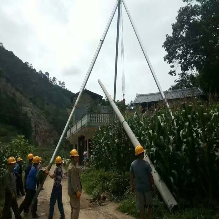 電力鋁合金巴桿三腳架 人字抱拔桿 鋁合金三腳架立桿機(jī) 手搖三角扒桿機(jī) 立8到15米